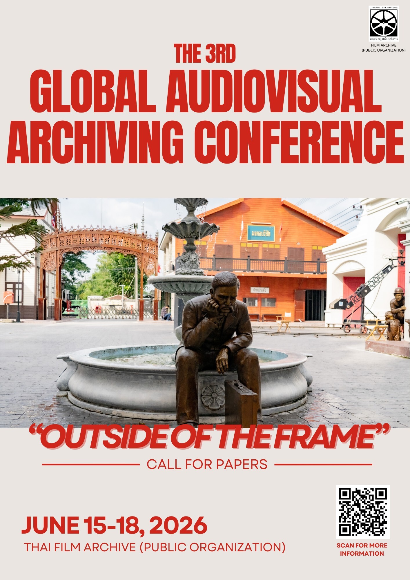 GAVA 2026 Conference - Silhouette of person with vintage film projector